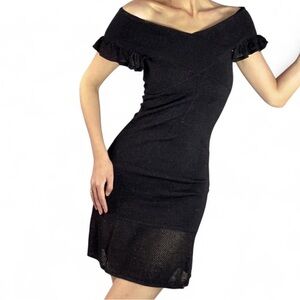 Zac Posen for Target Black Off-Shoulder Mini Dress